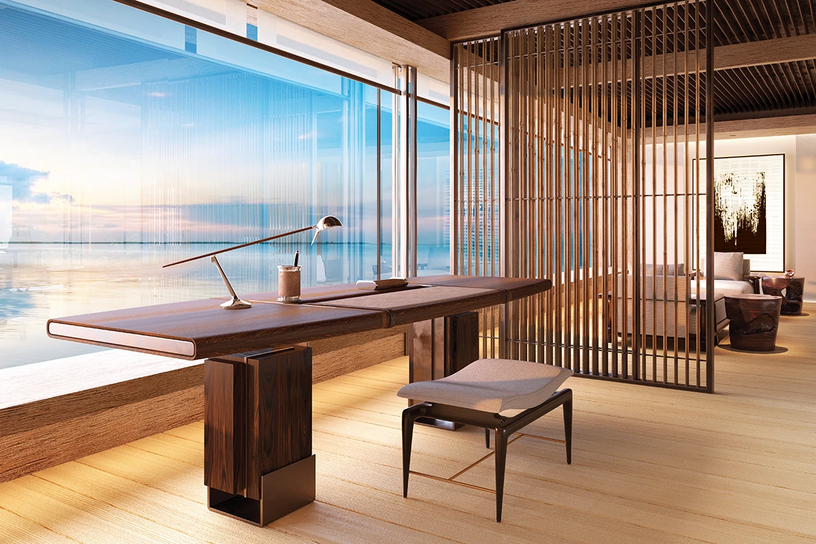The owners have plenty of privacy with an entire deckdedicated to themselves