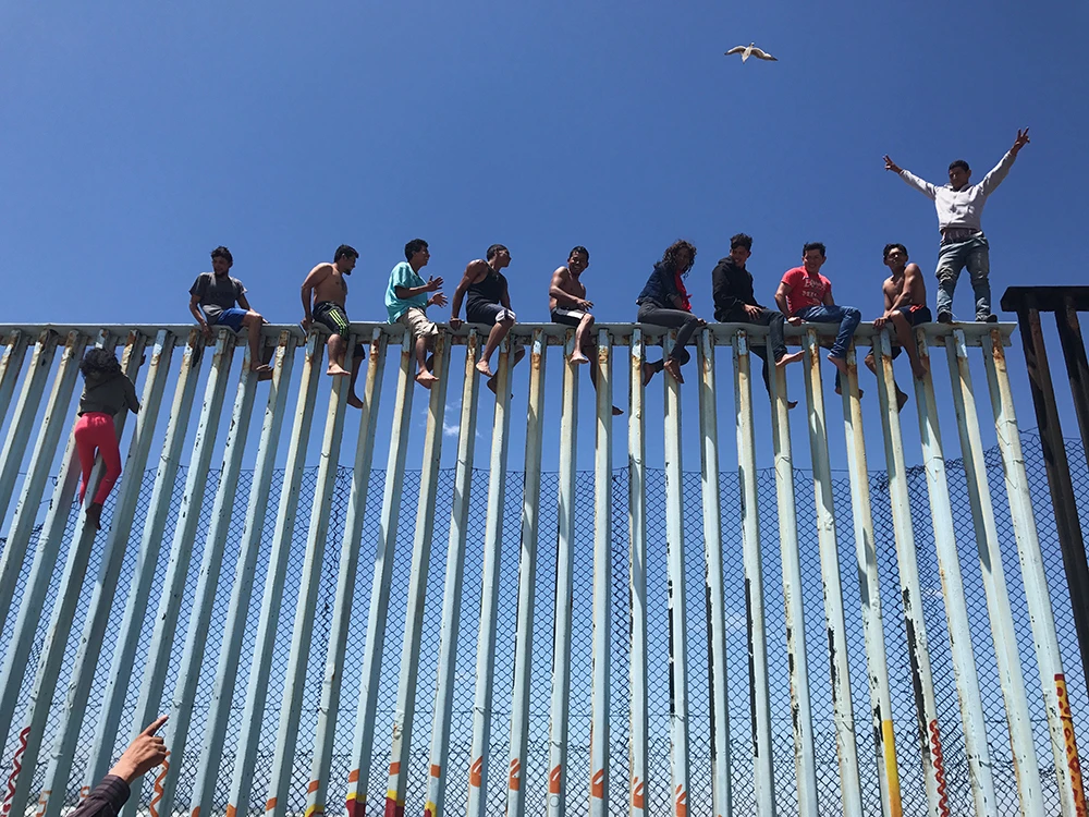 US/Mexico border fence. Third place getter in the news/events category of the 2018 iPhone Photography Awards