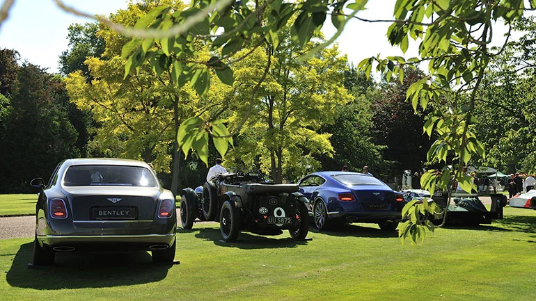 Bentleys on the lawn at Windsor