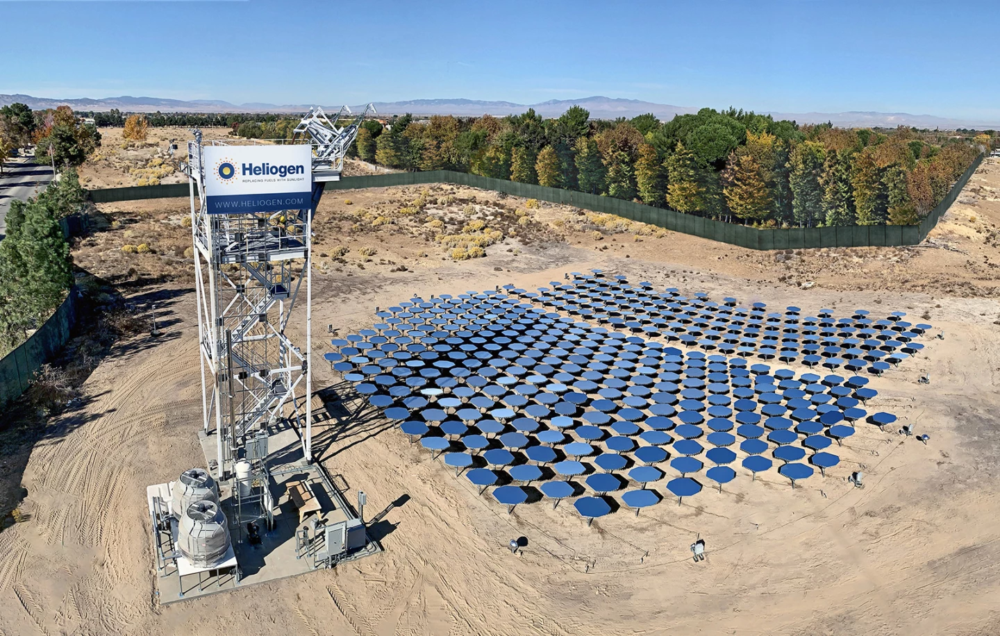 Heliogen's concentrating solar system in California has reached temperatures in excess of 1,000 °C