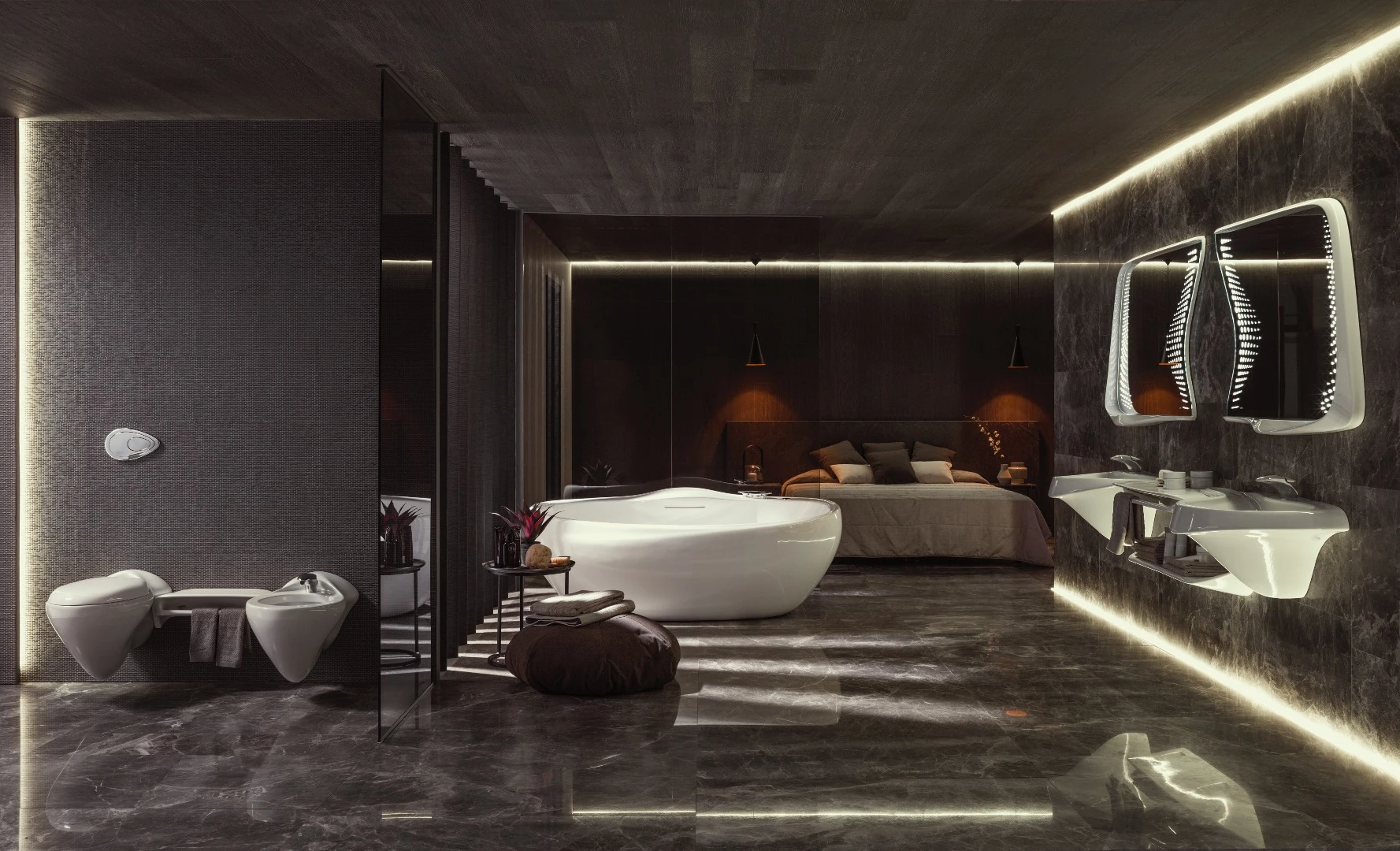The Vitae collection was produced for Noken, a subsidiary of the Porcelanosa Group