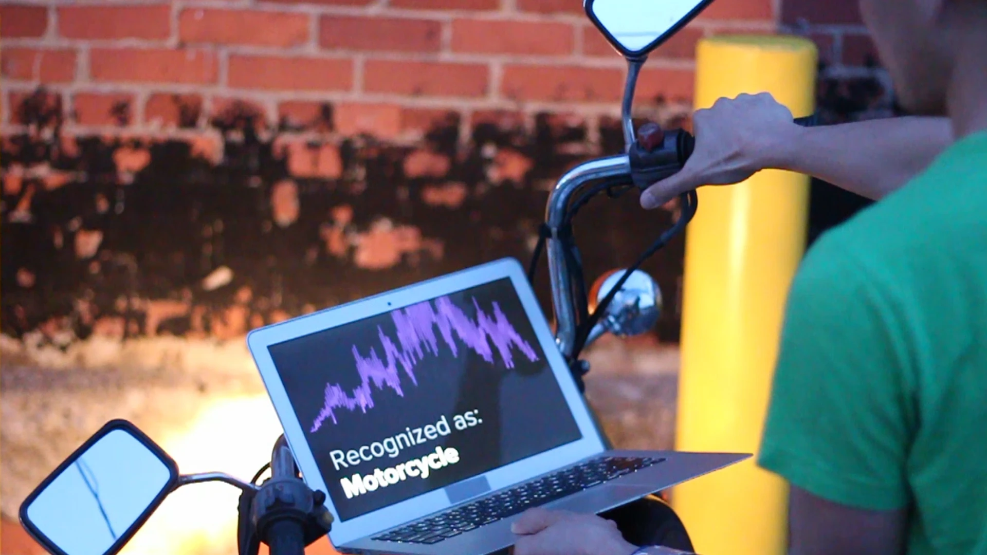 As the EM signal makes its way through the body, a conducting electrode in contact with the skin senses it, and the modified radio then converts into digital data