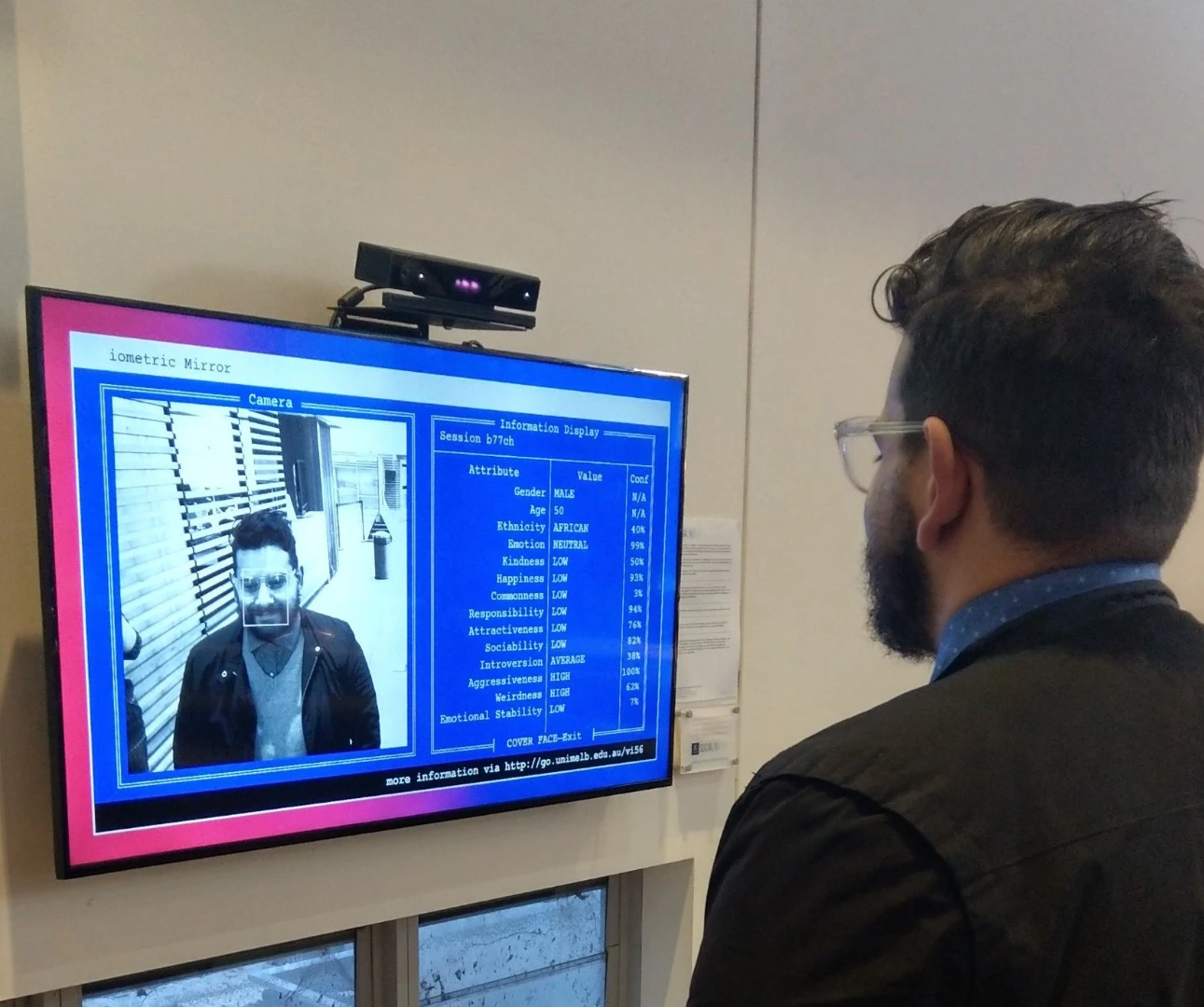 The Biometric Mirror demonstrates how human bias can dramatically influence facial recognition systems