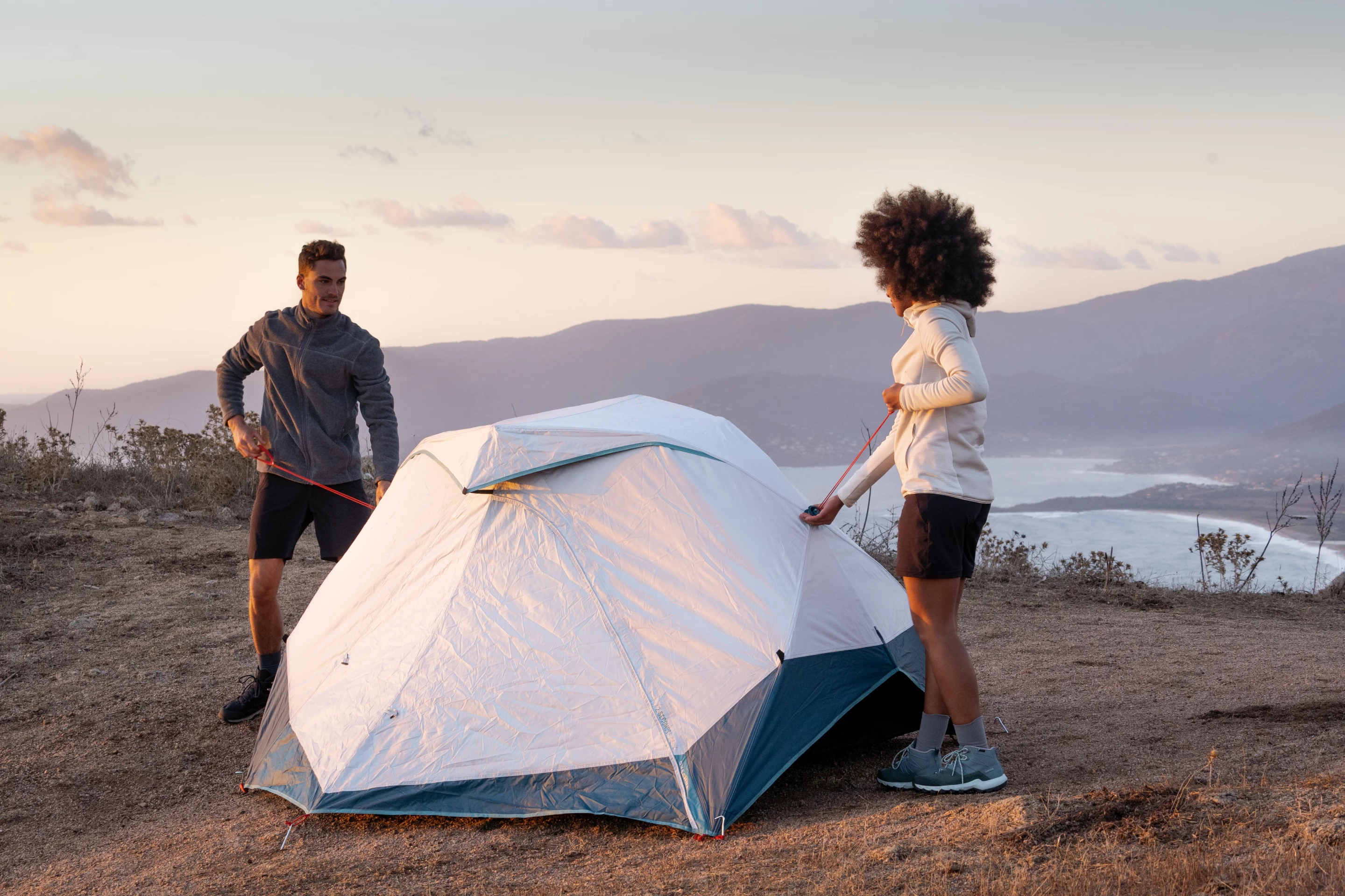 The 2 Second Easy tents set up quickest with two people