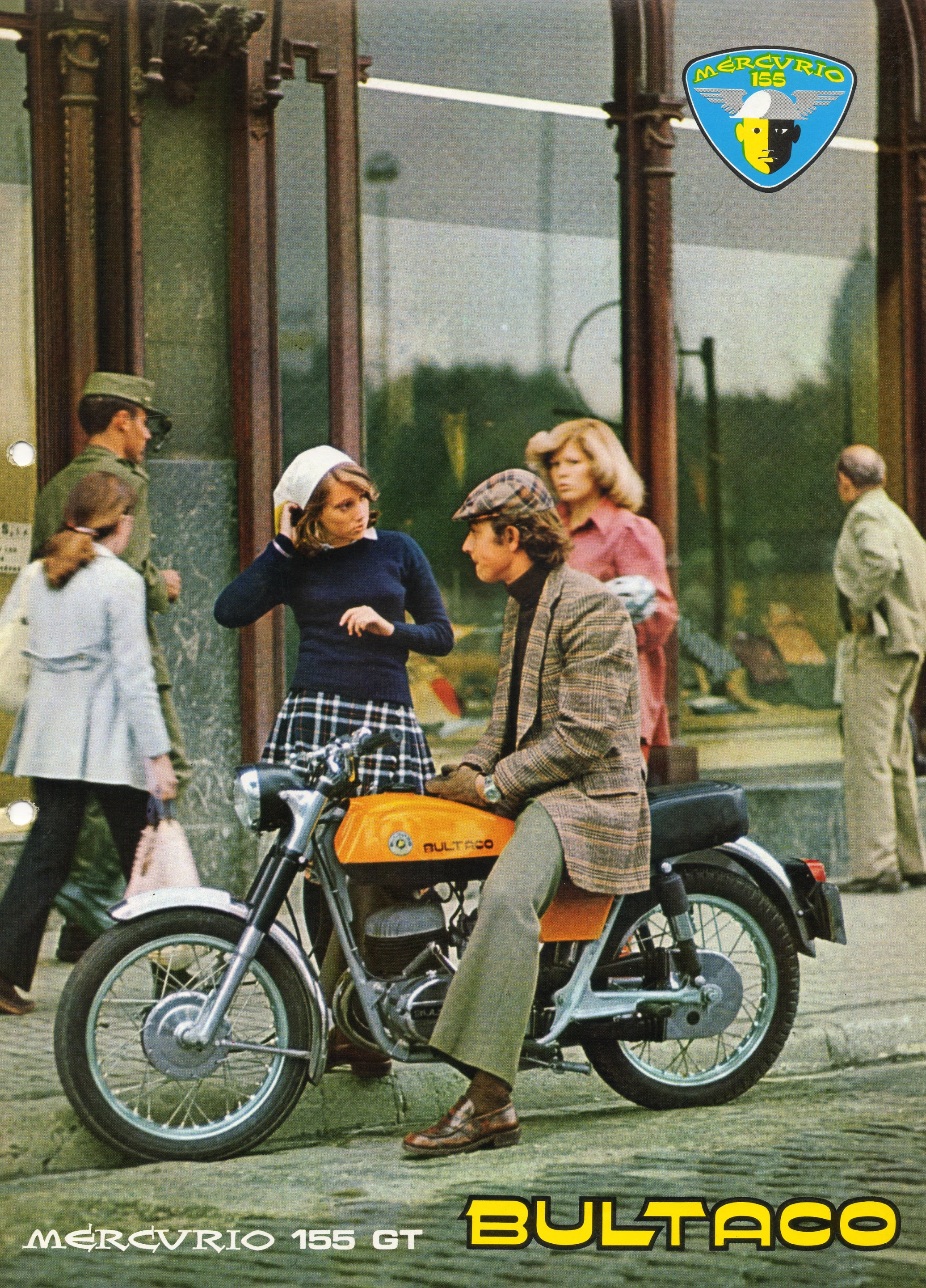 A sales poster for the Bultaco Mercurio 155 GT Poster, circa 1974