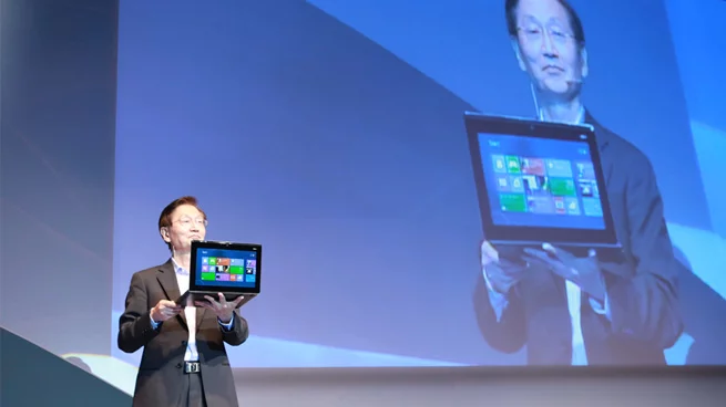 Jonney Shih from ASUS introduces the new TAICHI at Computex 2012