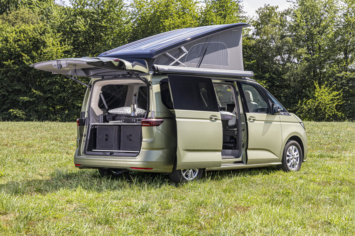 Volkswagen's budget camper van stuns with inflatable overhaul