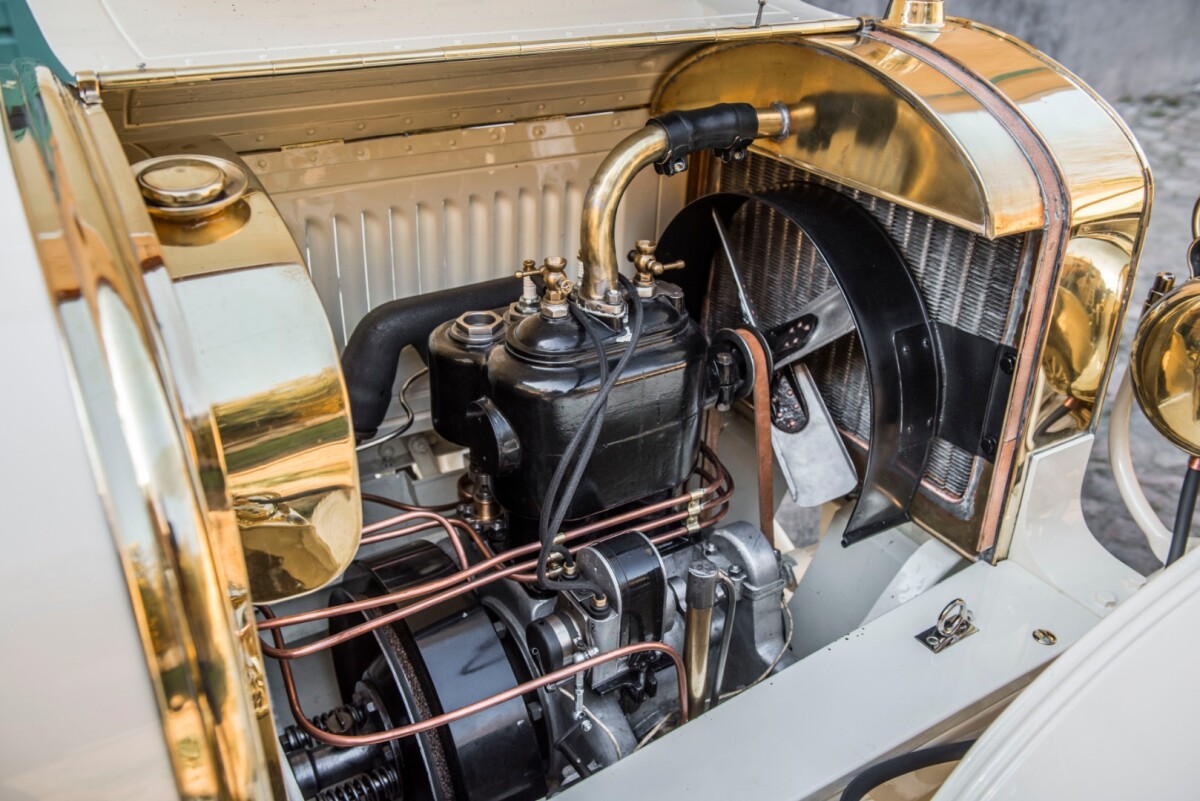 1908 Laurin & Klement BSC: 1,399cc twin cylinder motor