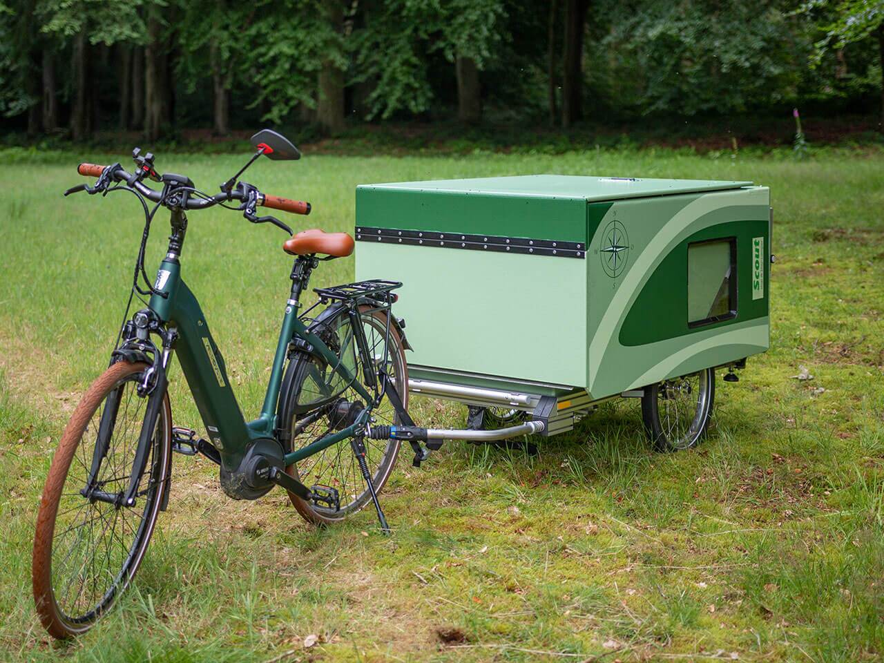 Scout ebike camper trailer inspires twowheeled micro adventures
