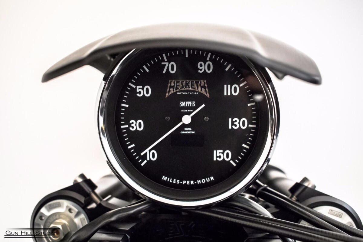 Smiths offered a stylish speedometer for the Hesketh Valiant SC