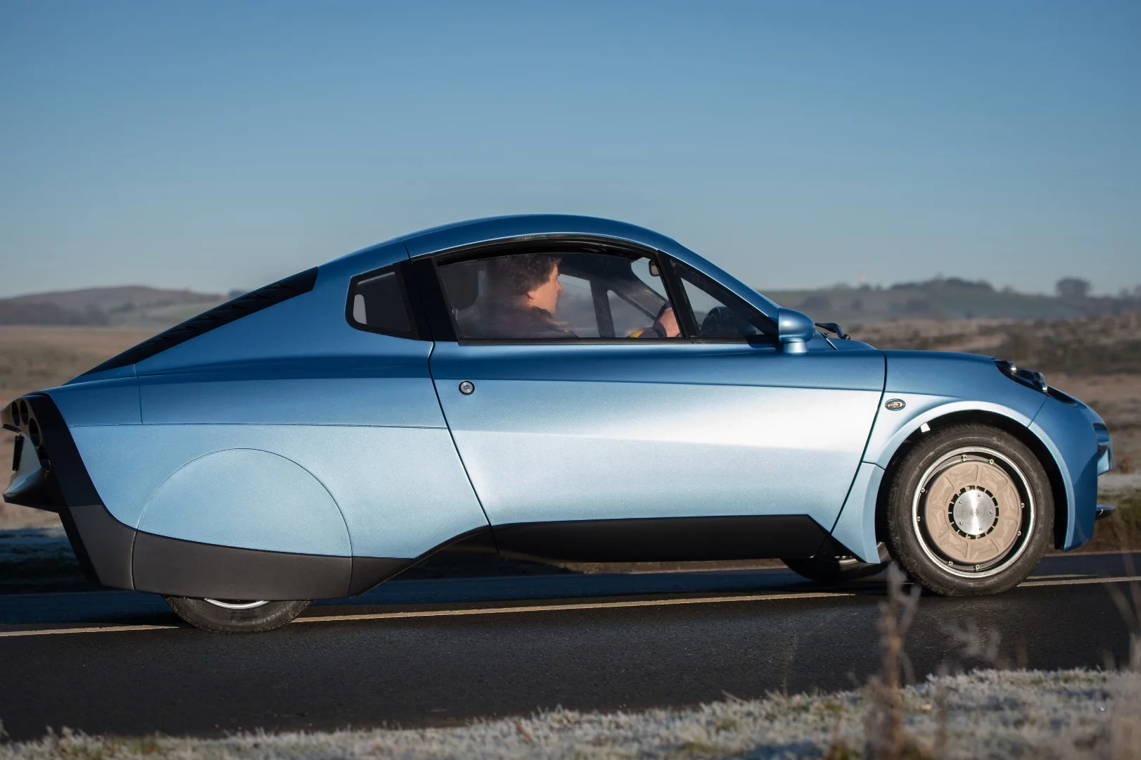 The Rasa on the road during tests