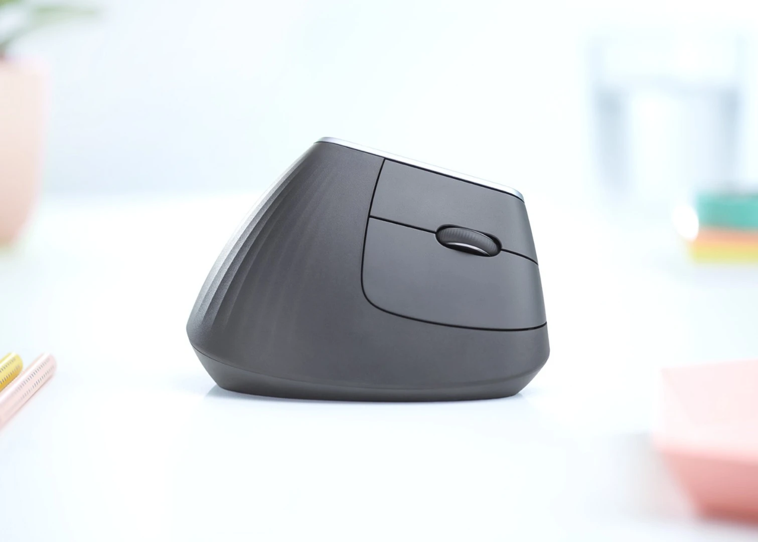 By encouraging you to move your whole arm, the Logitech MX Vertical takes the pressure off your wrist