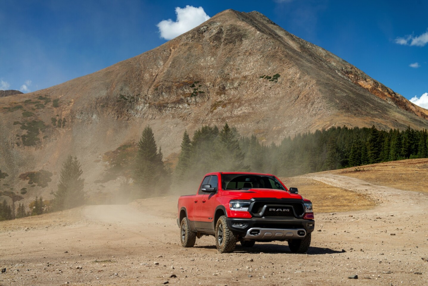 At the summit, the Ram Rebel was more than happy to show off how easily it made this climb