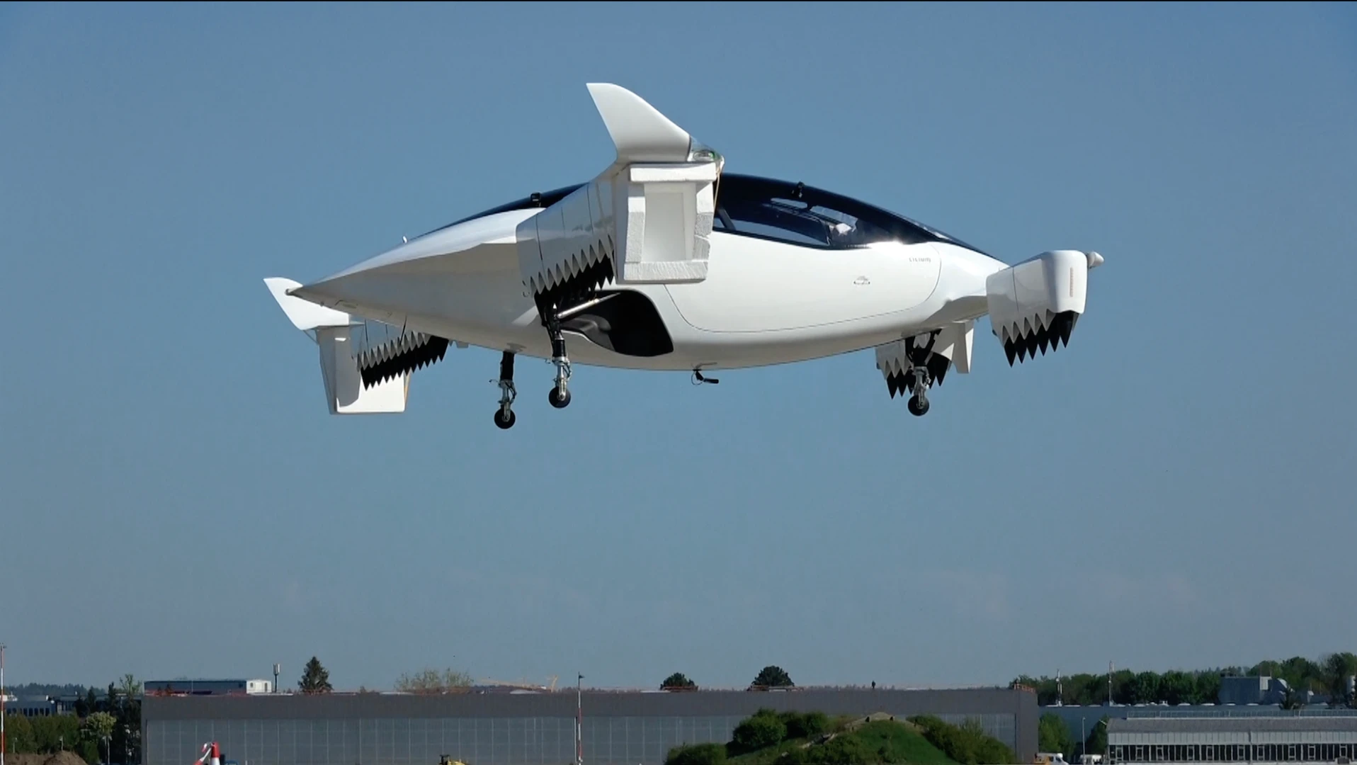 The Lilium Jet five-seat aircraft on its maiden flight