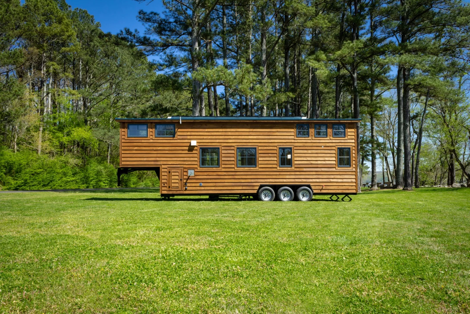 The Cedar House measures 35 ft (10.6 m) long