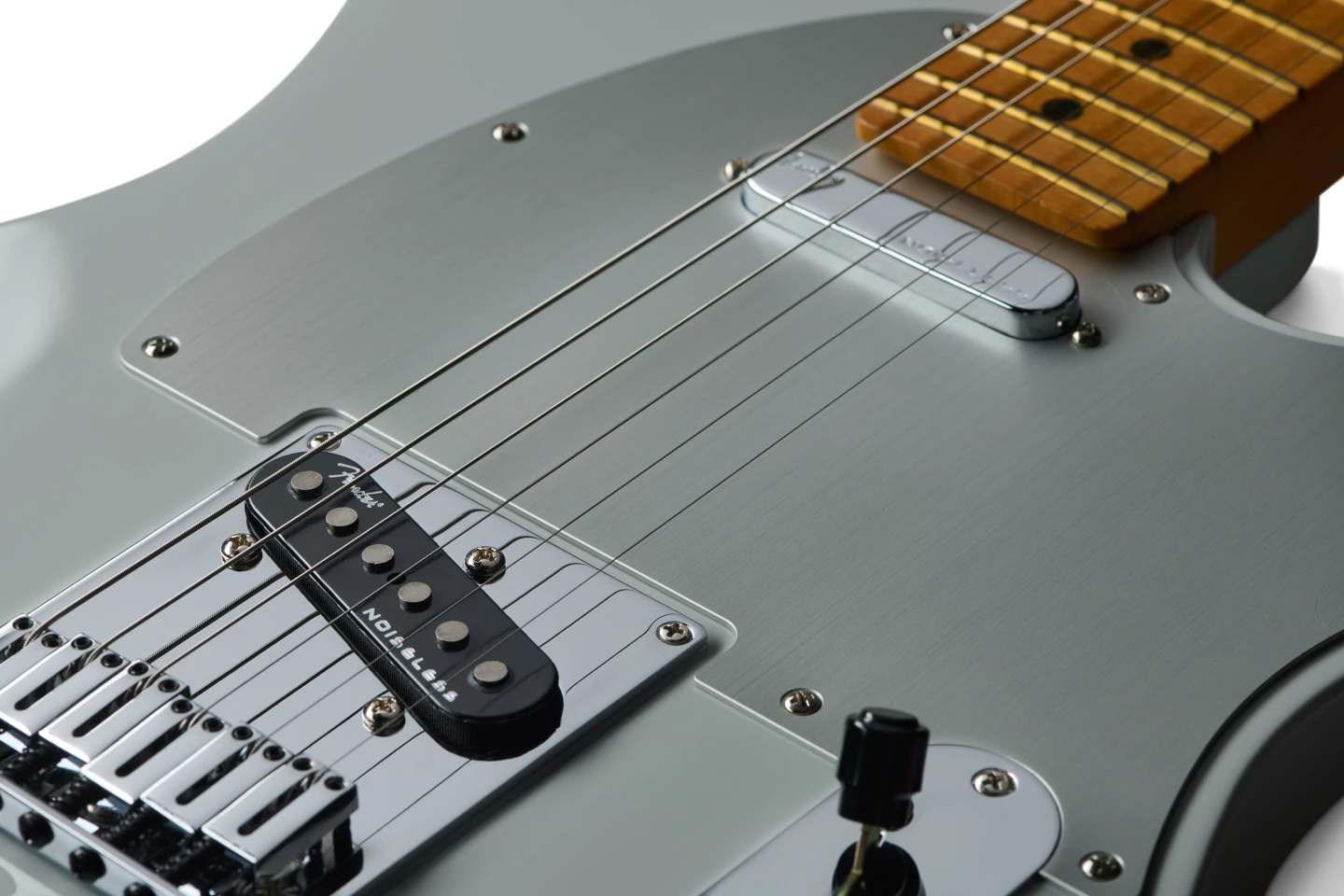 Fender has upgraded to a new Noiseless Vintage Tele pickup set. They sound terrific