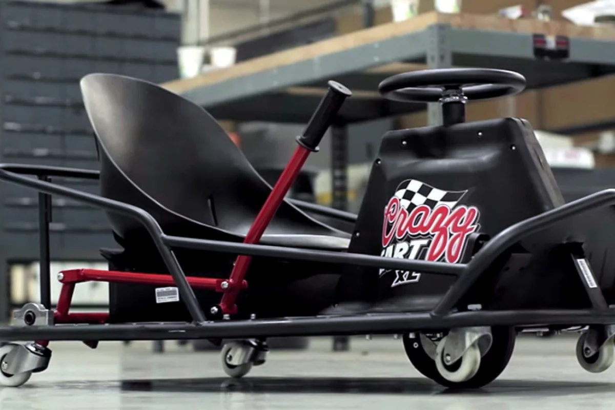 The Crazy Cart XL is a larger and more powerful version of the original Crazy Cart