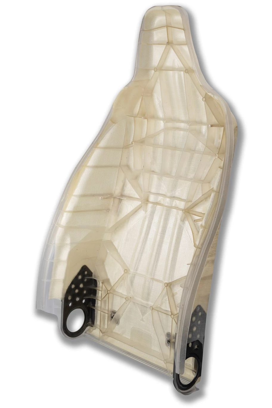 A seat shell made of the PLA composite