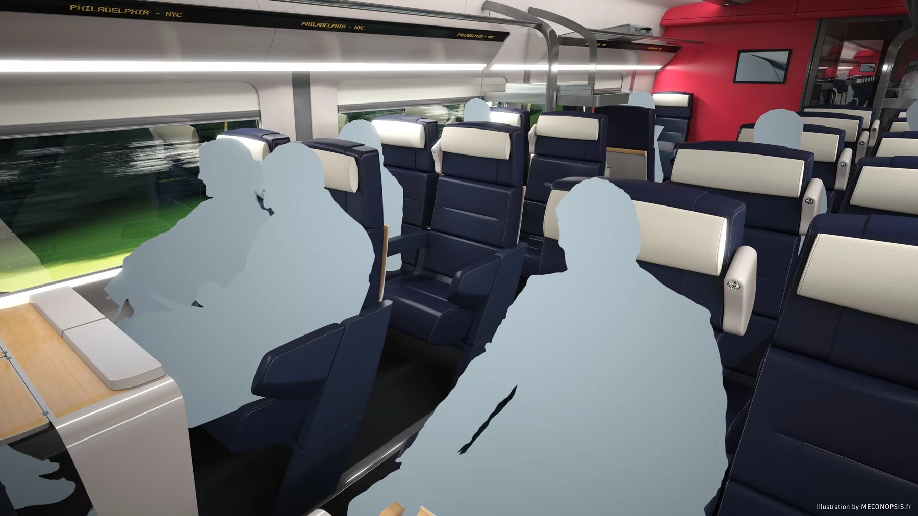 The new trains are being introduced as part of a wider scheme to upgrade infrastructure for the Acela Express