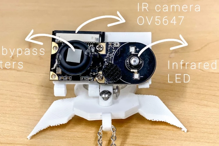 A look at the hardware packed inside the NeckFace device