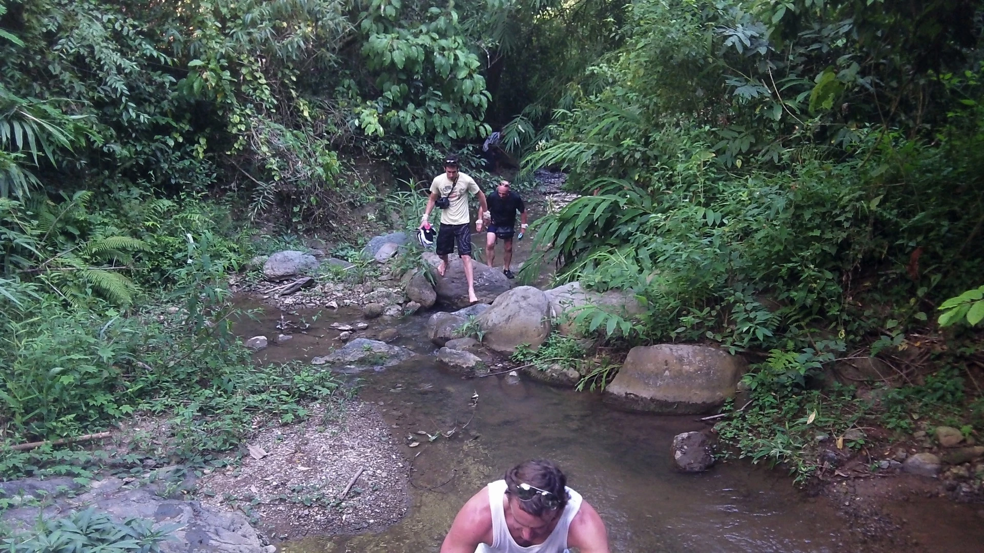 One of the reasons (along with malnutrition) that there are no overweight people in Laos is that the terrain is precipitous. Everything goes either straight up, or straight down. While going anywhere in the jungle as difficult and challenging, it always felt like an adventure. This is life without occupational health and safety ... or hospitals. If anything goes wrong, you're a boat trip and 24 hours from a hospital. Beware!