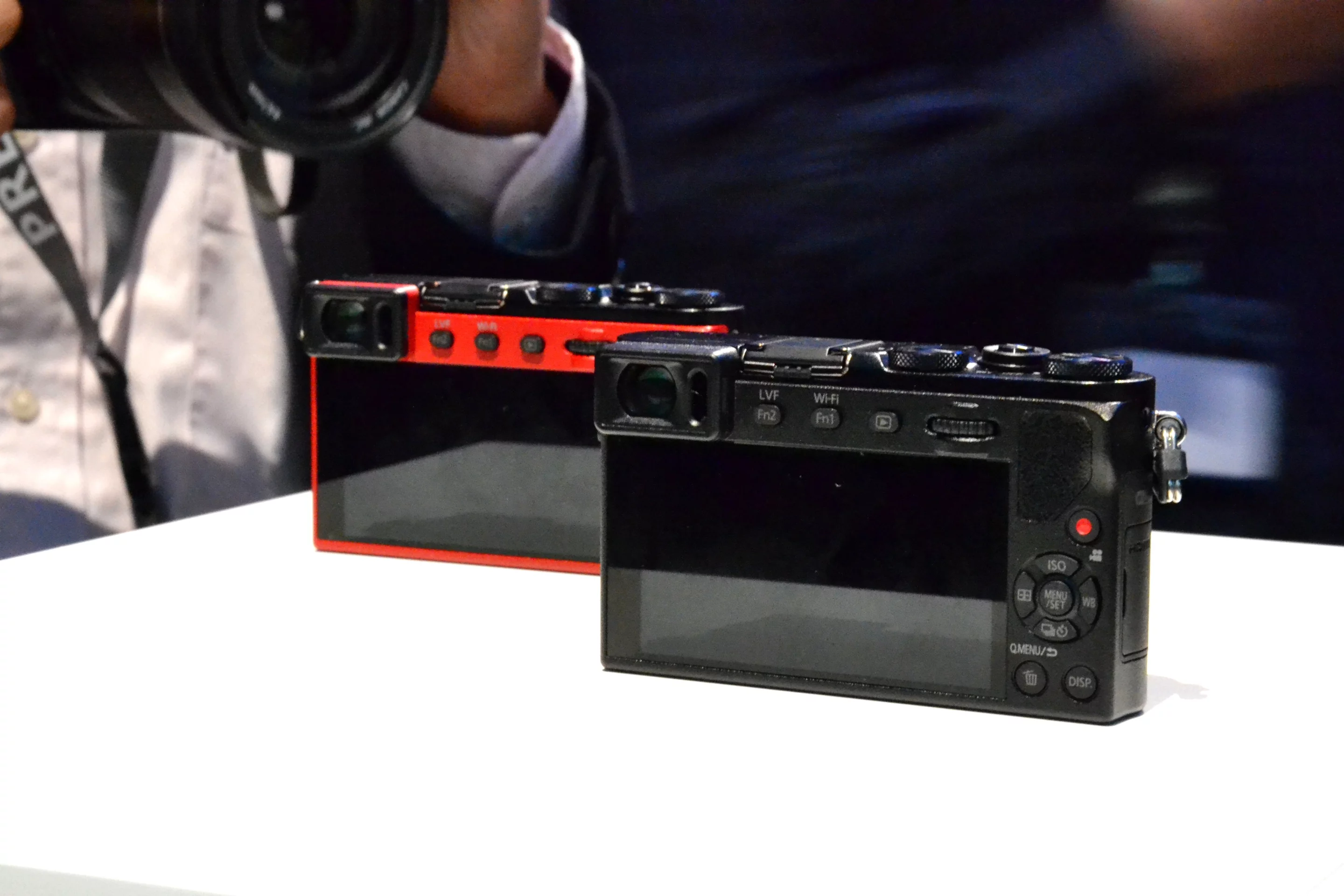 Panasonic's Lumix DMC-GM5 will be available in red or black and will go on sale in November for $900 bundled with a 12-32-mm kit lens