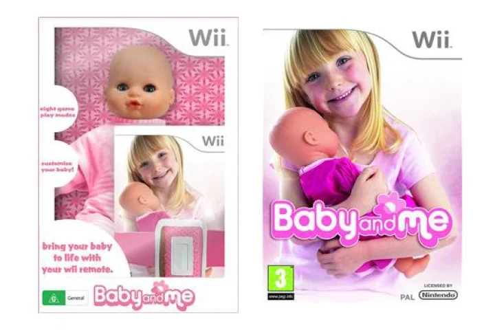 Nintendo Wii Baby and Me includes a toy doll with motion control which comes to life after the remote is inserted in its back