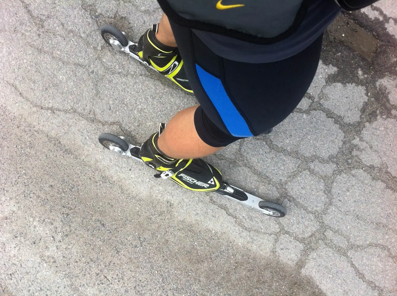 RollerSafe claims that its new roller ski is the world's first with a wireless disc brake system