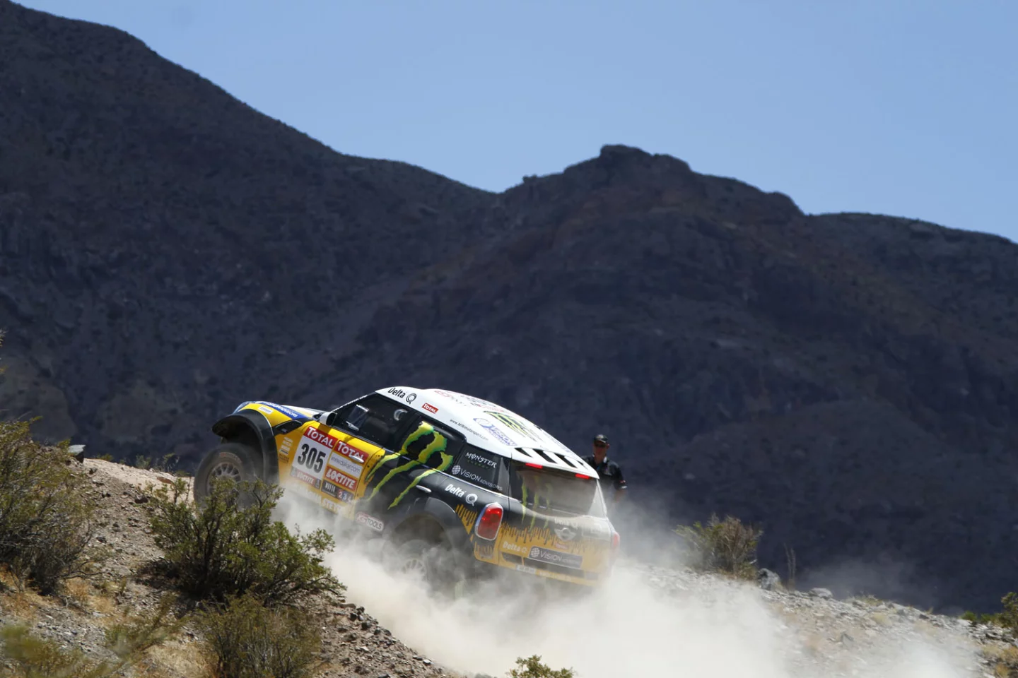 Roma in the second-placed MINI ALL4 Racing