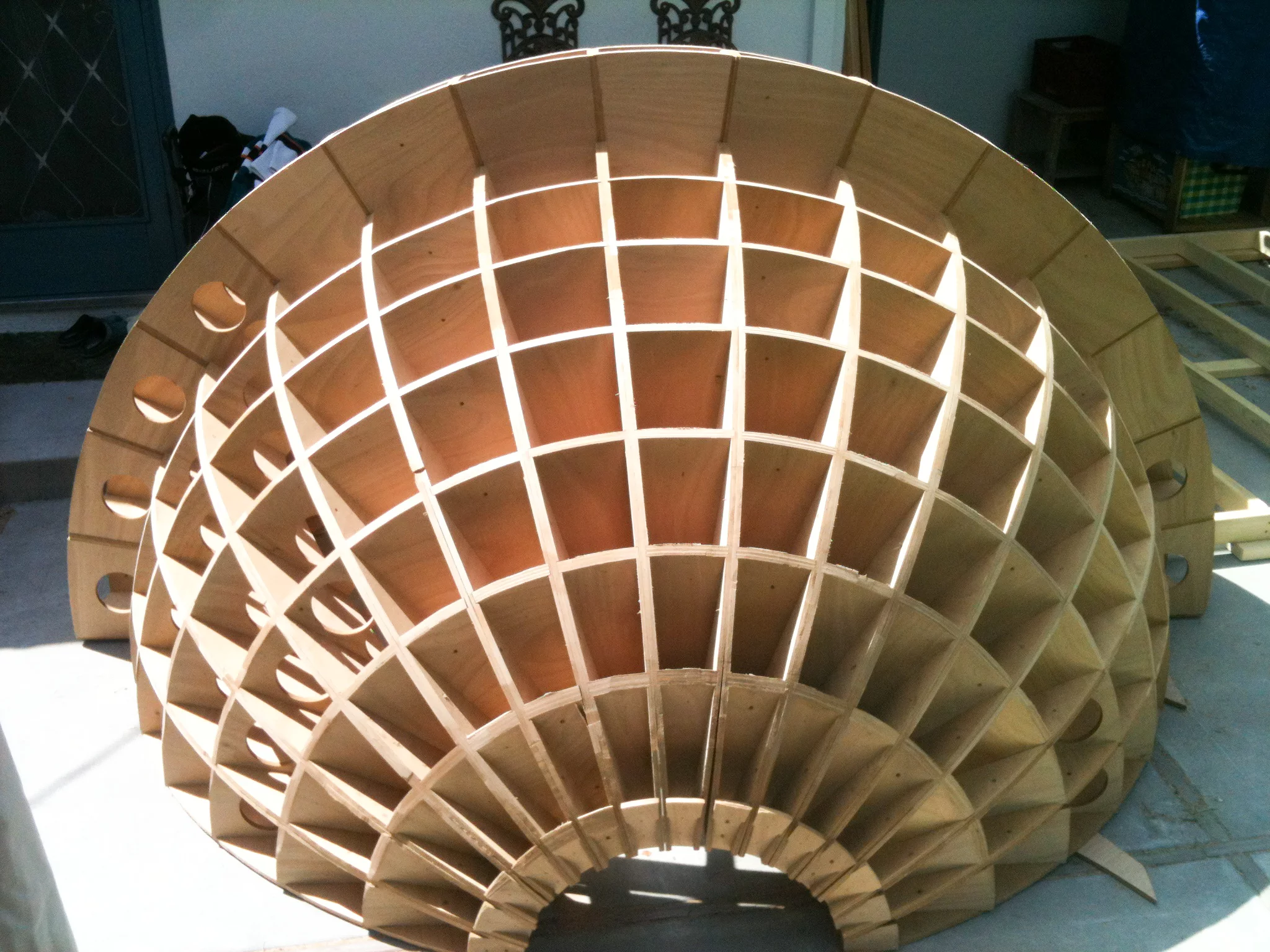 Robinson used a honeycomb design in places, to increase strength (Photo: Chris Robinson)