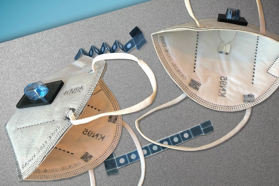 The sensor can easily be incorporated into a N95 mask, offering results in 90 minutes