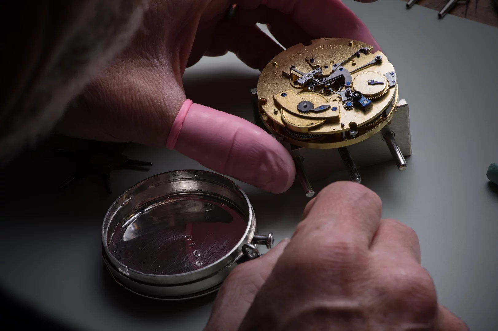 The compteur de tierces being examined