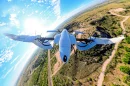 The Cyclone drone in forward flight mode