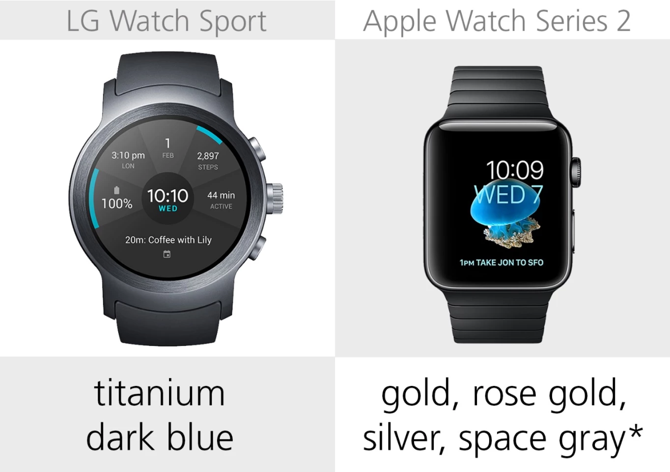 Color options