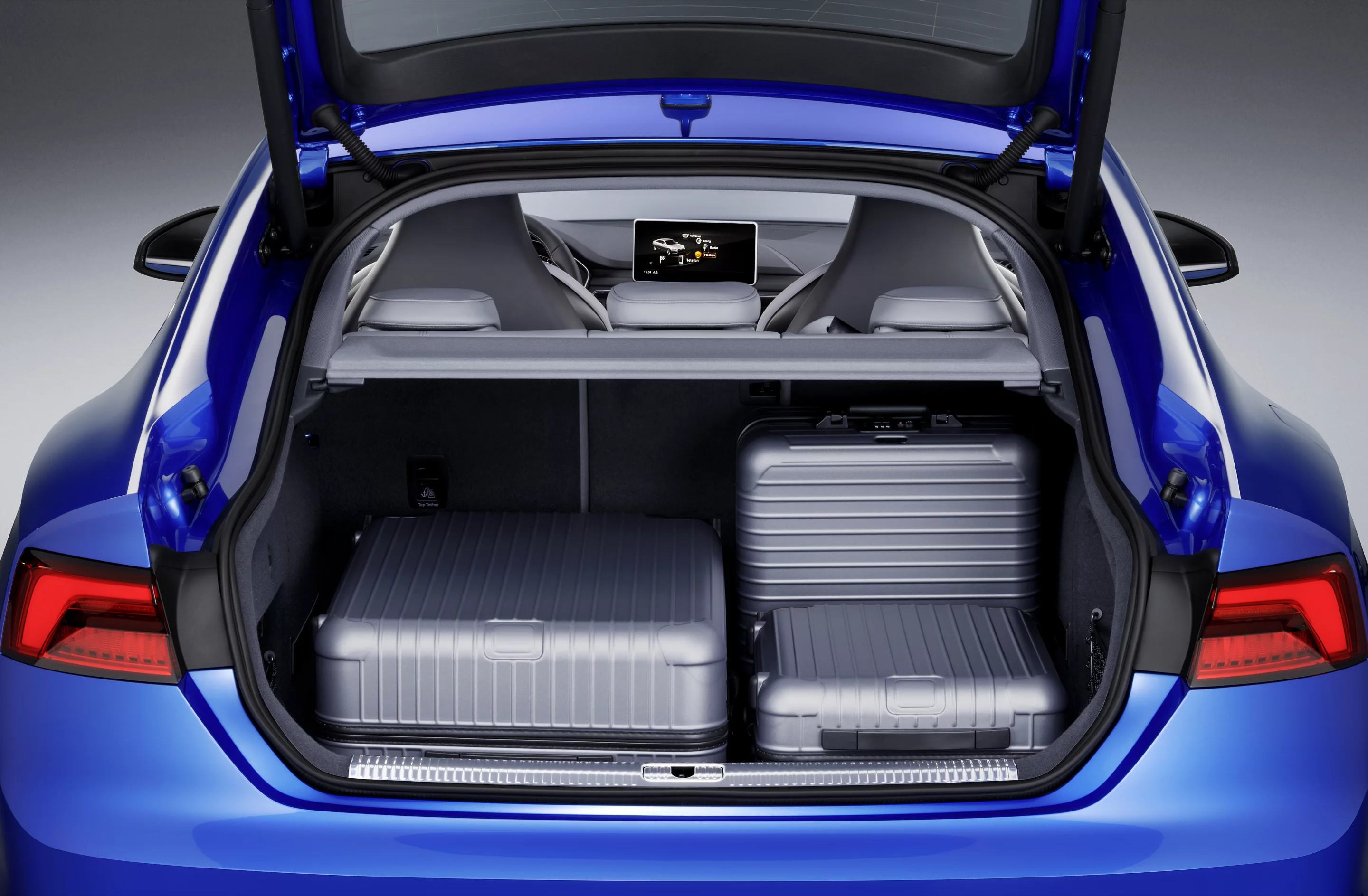Luggage space is not the sole purpose of a car like the S5 Sportback, but there's plenty of room down back