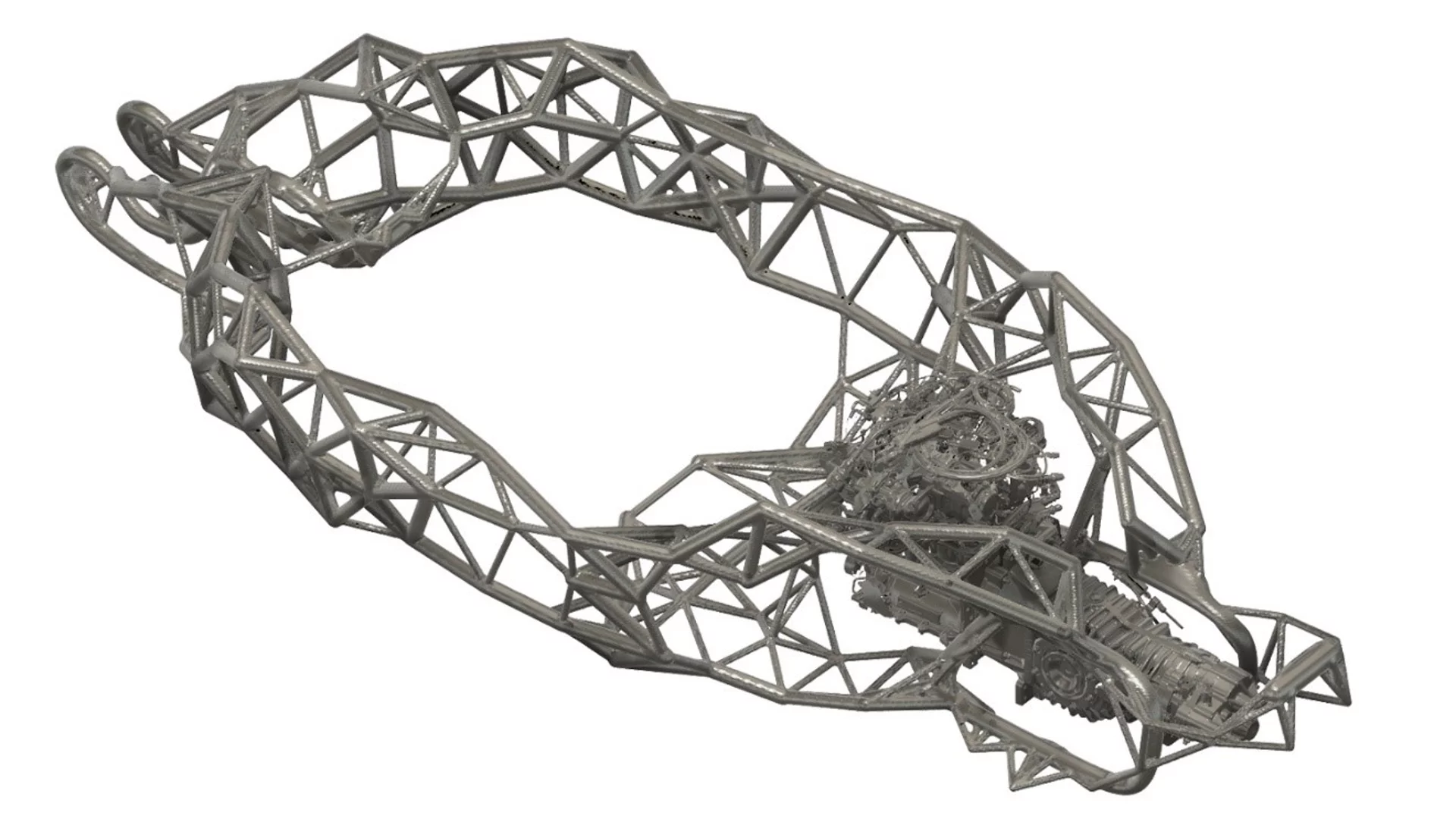 Lattice frame for a Mojave desert speedster: the Hackrod