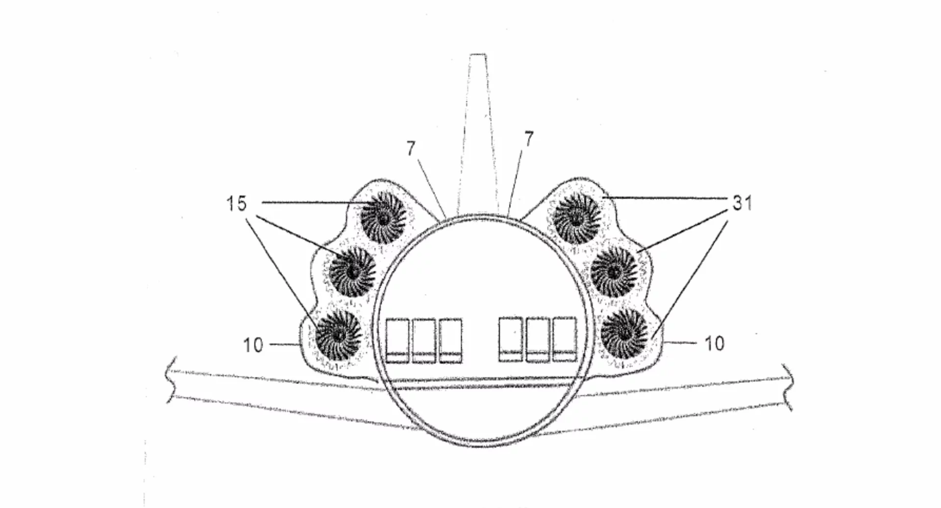 Airbus envisions an airliner with engines wrapped around the fuselage