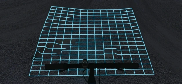 The size of the grid can be adjusted by the rider, on the move