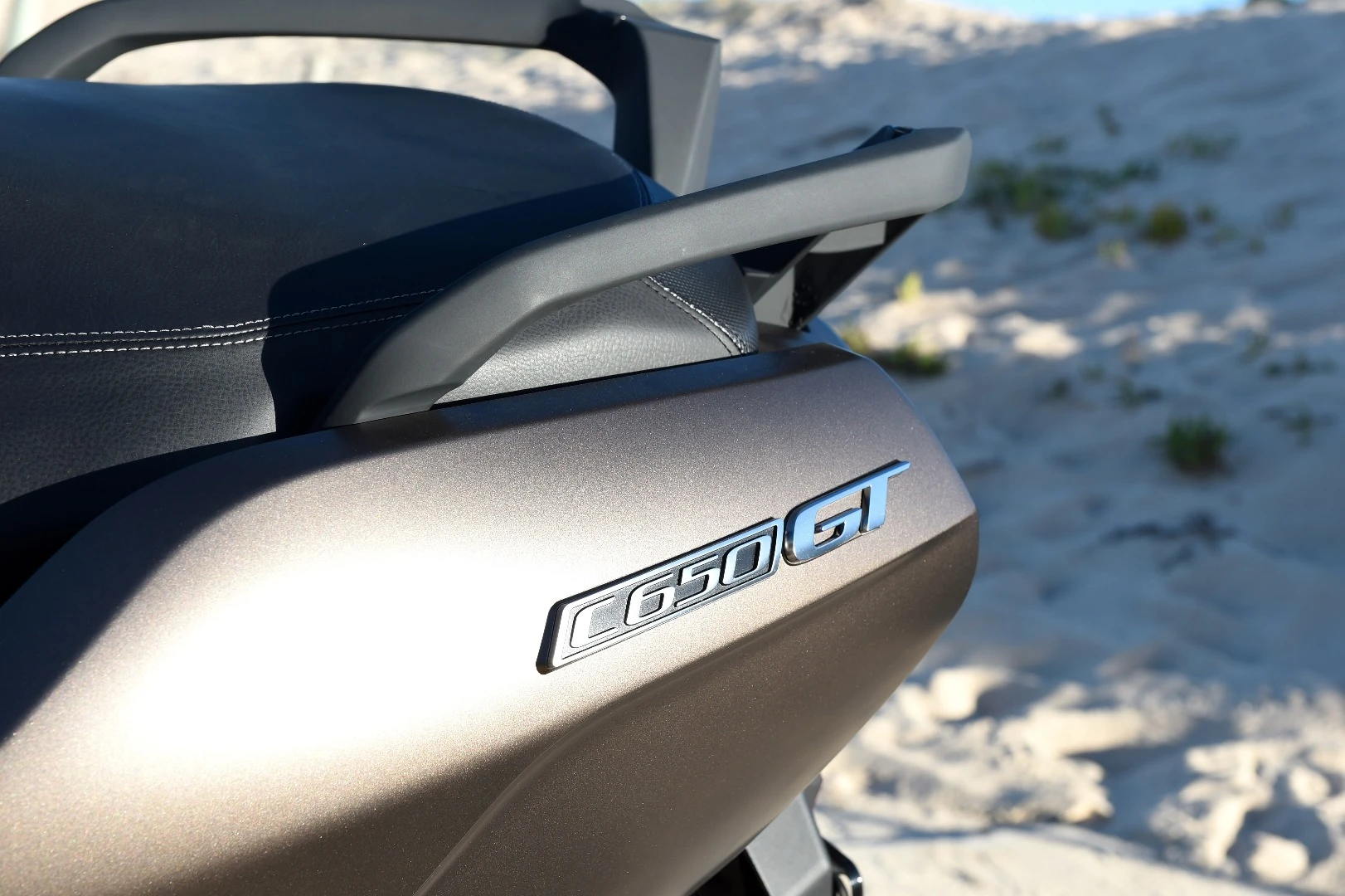 BMW's C650 GT: gets a classier logo than the Sport version