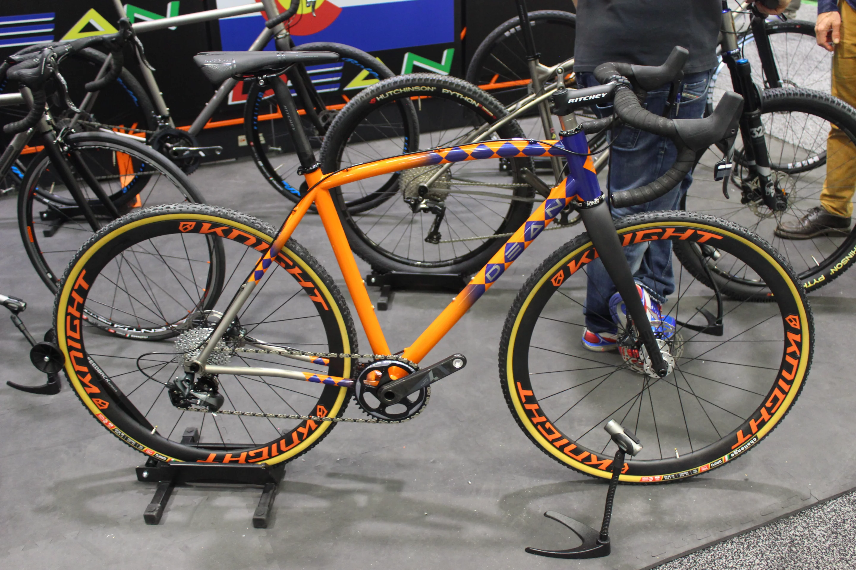 You can't help but notice this titanium road bike from Dean