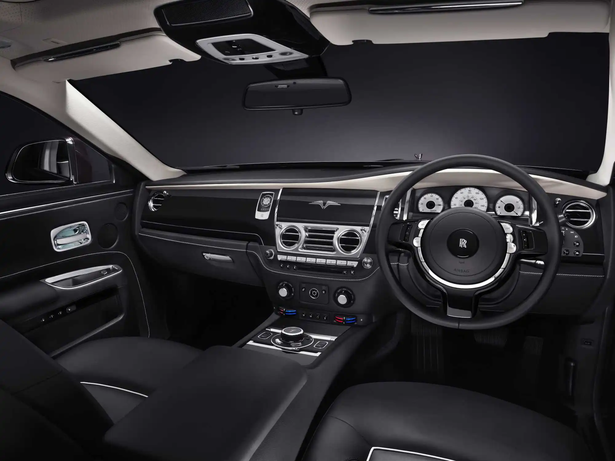 The Rolls-Royce Ghost V-Specification cockpit