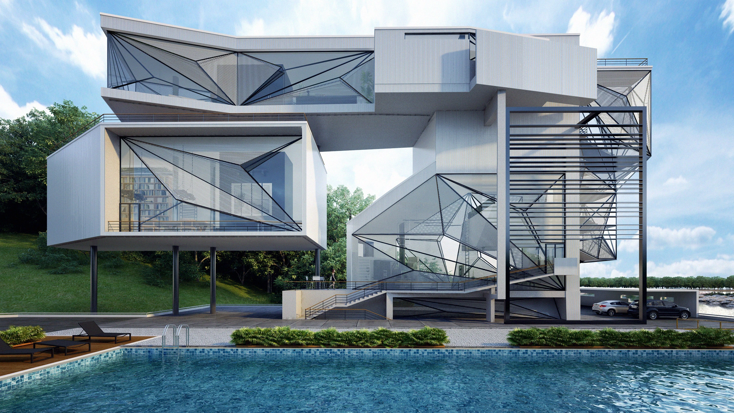 Villa for an Aviator, by Urban Office Architecture, is a home designed to simulate life in the clouds (Photo: Urban Office Architecture)