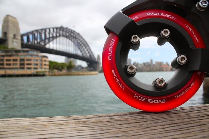 The patented hubless wheels