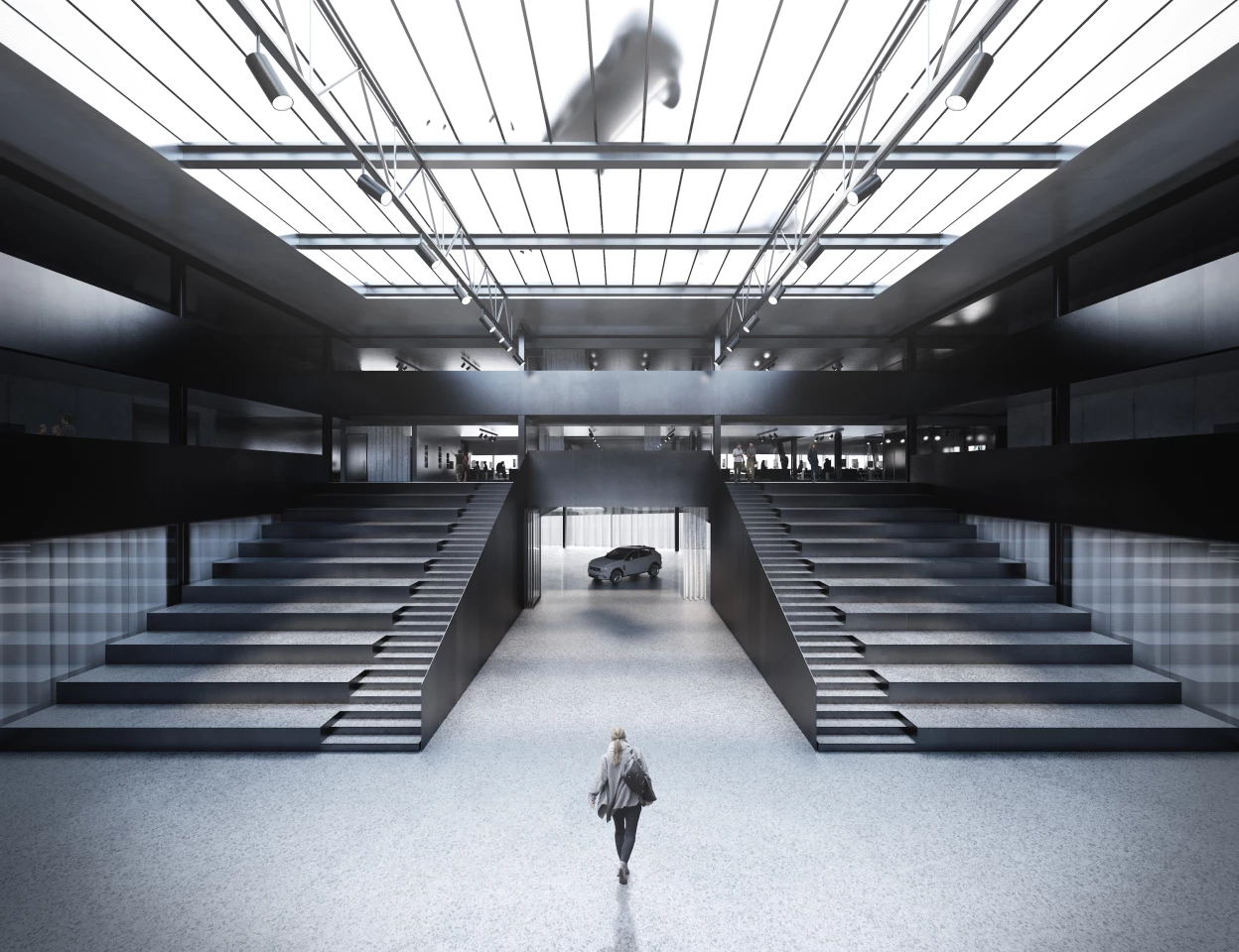 The Geely Design Center's secretive design laboratory will have a partially glazed floor