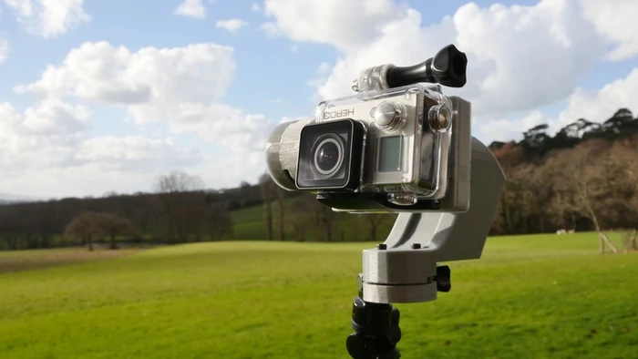 The StabCam stabilizer works with GoPro mounts
