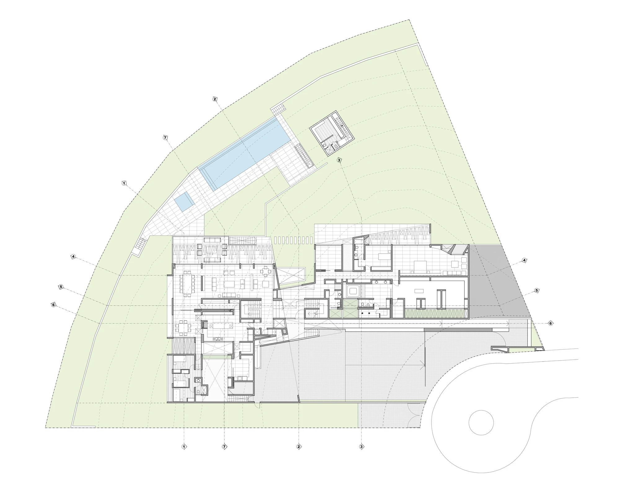 Architectural drawing of House RP (Image: Gonzalo Mardones Viviani)