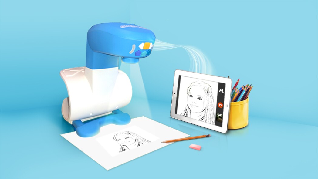 Smart projector helps teach budding little artists how to draw