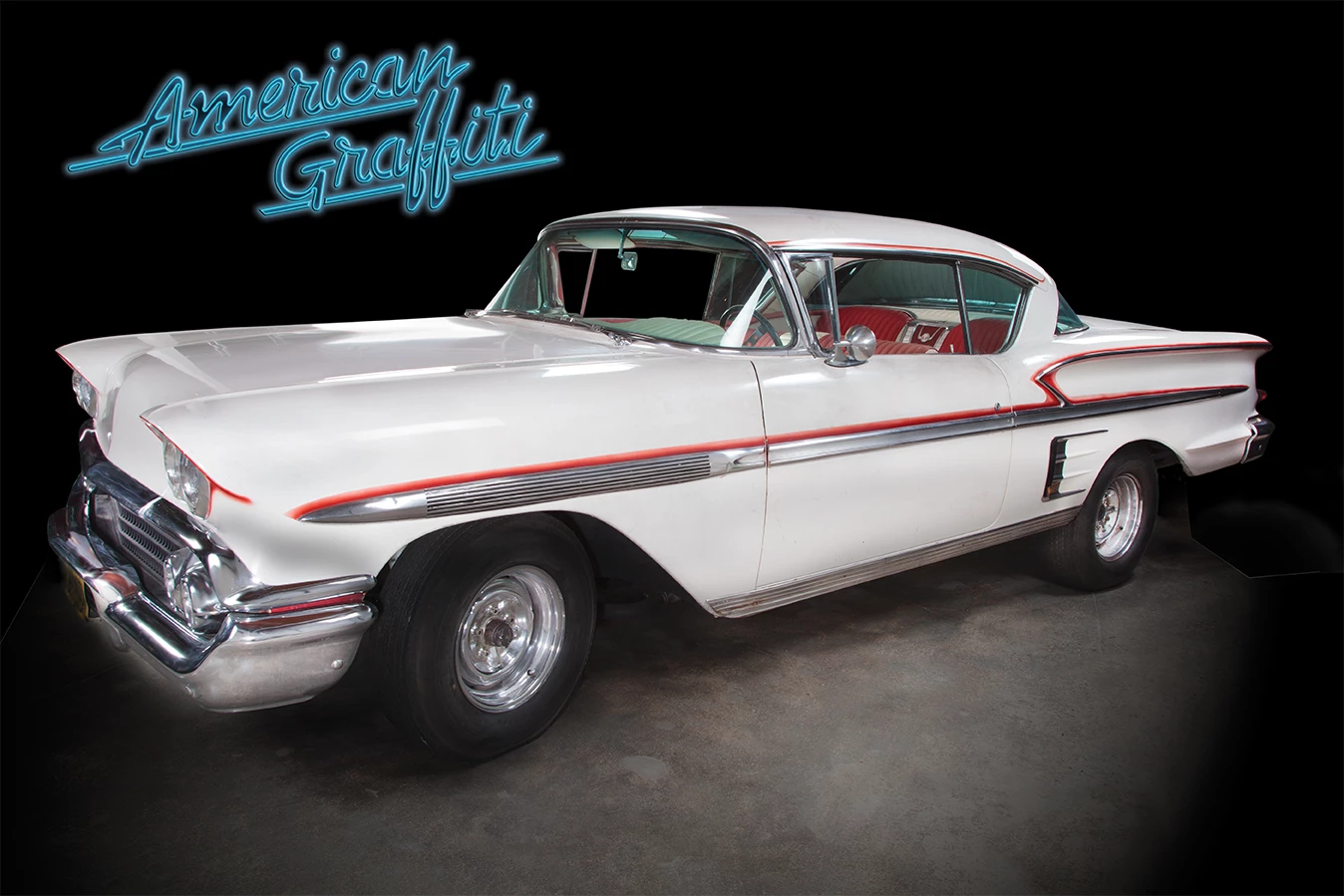 This 1958 Chevrolet Impala was effectively the hero car from ‘American Graffiti’ and it’s role in the movie has helped it to become one of the most famous movie cars of all time.