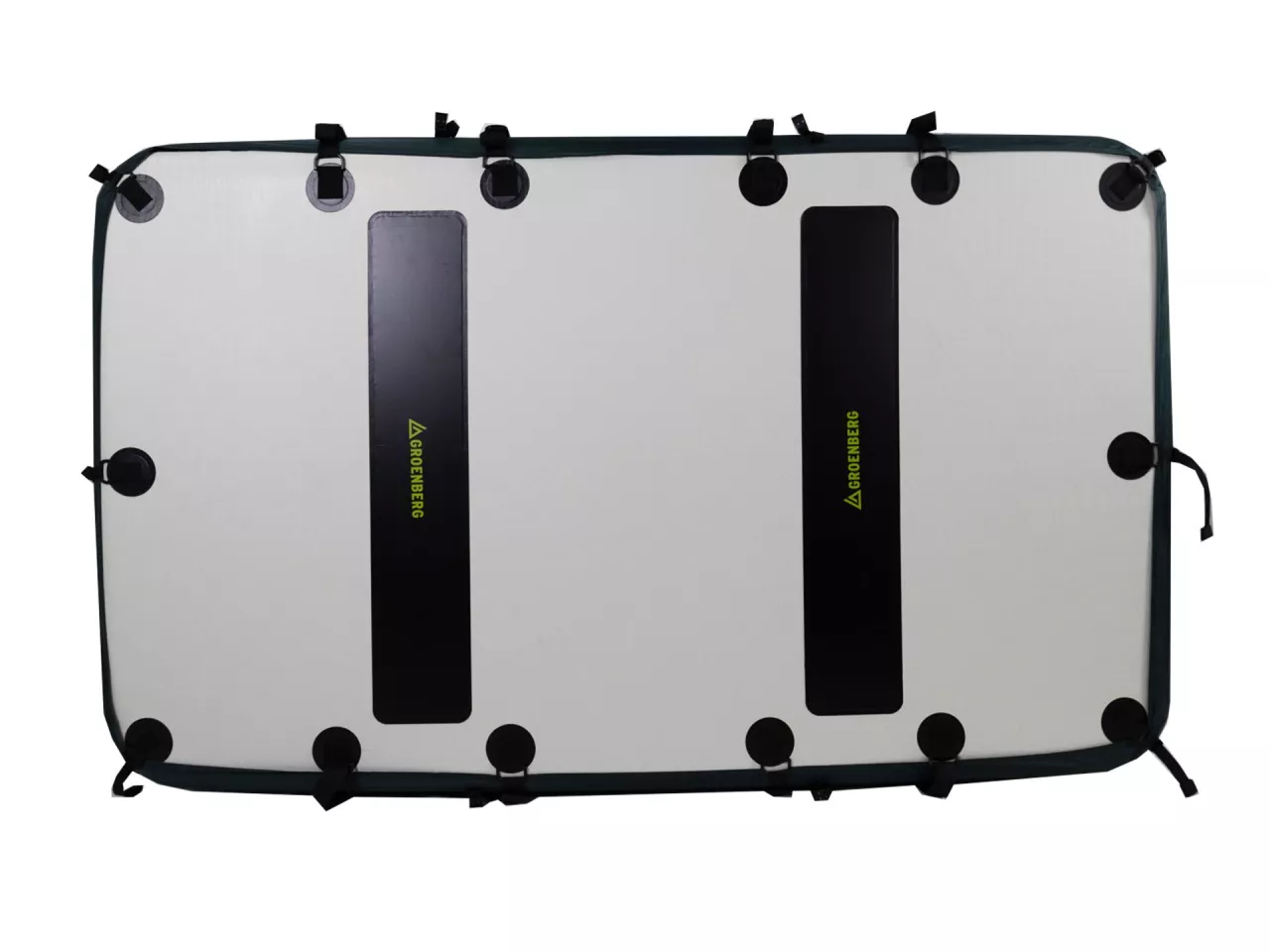 A look at the D-ring and strap system on the TPU underside of the Weekend tent series