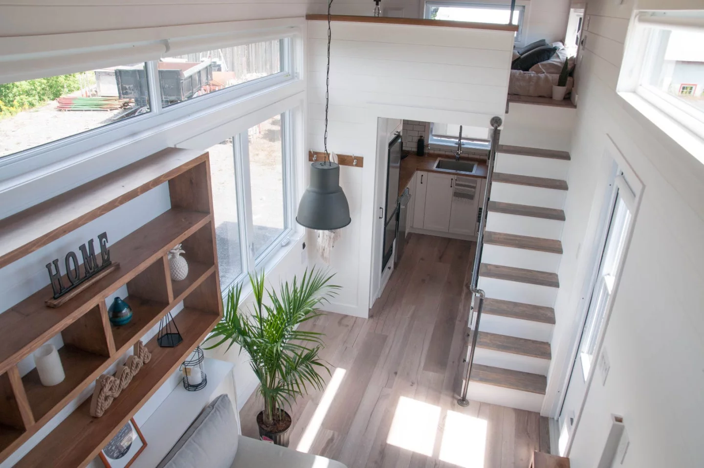 Top-down view of the Eucalyptus' main living area